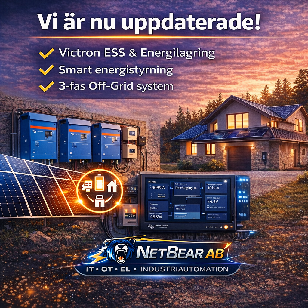 Smart Energioptimering och effekttariffer med Victron
